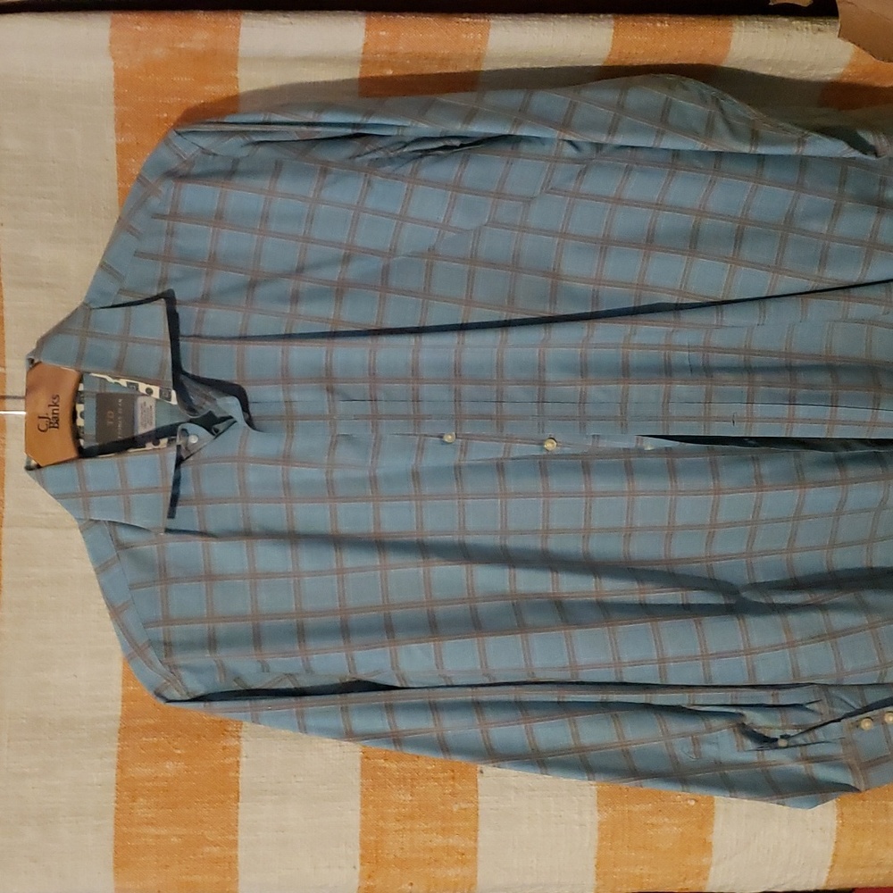 Thomas Dean XL Blue/Gray Shirt